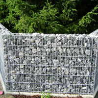  Забор из дикого камня в металлической сетке